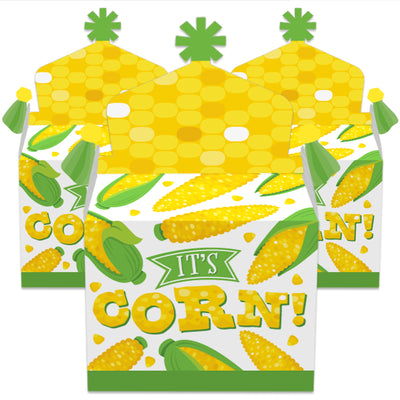 It's Corn - Treat Box Party Favors - Fall Harvest Party Goodie Gable Boxes - Set of 12
