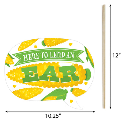 It's Corn - Personalized Fall Harvest Party Photo Booth Props Kit - 20 Count