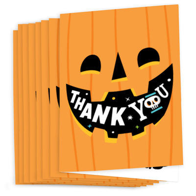 Jack-O'-Lantern Halloween - Kids Halloween Party Thank You Cards (8 count)