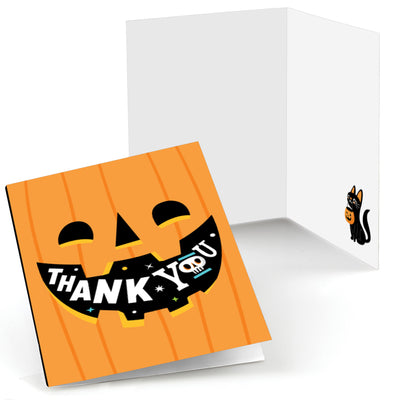 Jack-O'-Lantern Halloween - Kids Halloween Party Thank You Cards (8 count)