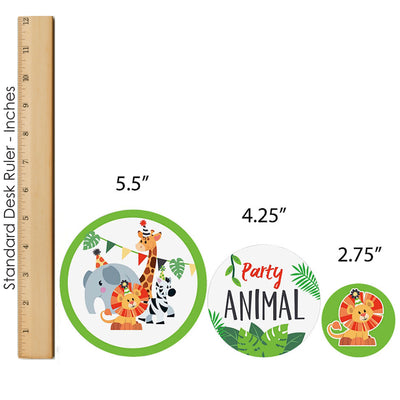 Jungle Party Animals - Safari Zoo Animal Birthday Party or Baby Shower Decor and Confetti - Terrific Table Centerpiece Kit - Set of 30