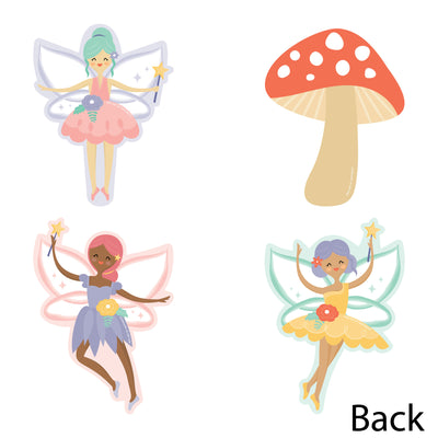 Let's Be Fairies - Mushroom Decorations DIY Fairy Garden Birthday Party Essentials - Set of 20
