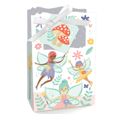Let's Be Fairies - Fairy Garden Birthday Party Favor Boxes - Set of 12