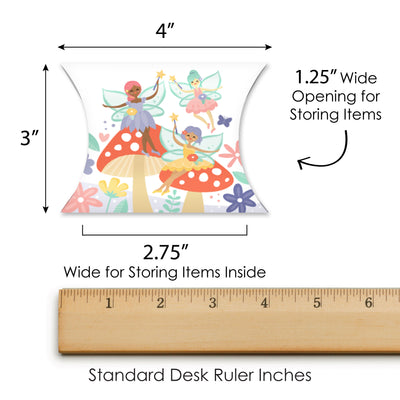 Let's Be Fairies - Favor Gift Boxes - Fairy Garden Birthday Party Petite Pillow Boxes - Set of 20