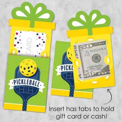 Let's Rally - Pickleball - Birthday or Retirement Party Money and Gift Card Sleeves - Nifty Gifty Card Holders - Set of 8