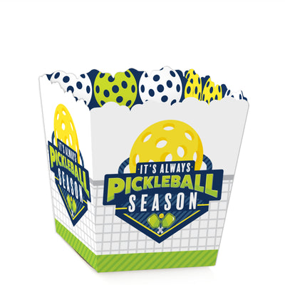 Let's Rally - Pickleball - Party Mini Favor Boxes - Birthday or Retirement Party Treat Candy Boxes - Set of 12