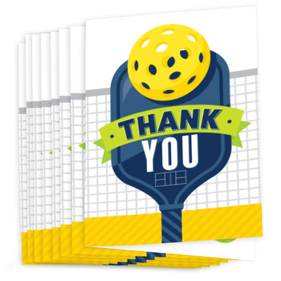 Let's Rally - Pickleball - Birthday or Retirement Party Thank You Cards (8 count)