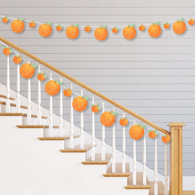Little Clementine - Orange Citrus Baby Shower or Birthday Party DIY Decorations - Clothespin Garland Banner - 44 Pieces
