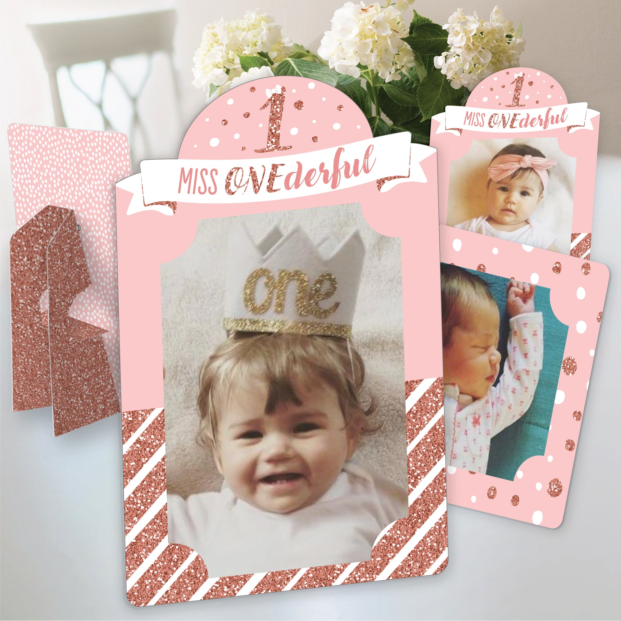 1st Birthday Little Miss Onederful - Girl First Birthday Party 4x6 ...