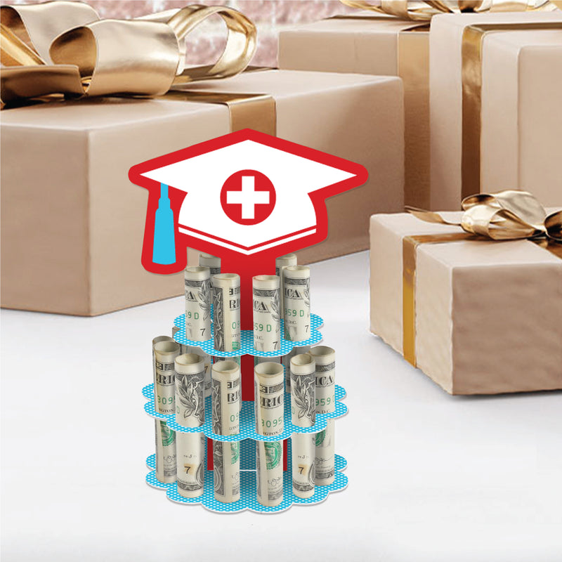 Nurse Graduation - DIY Medical Nursing Graduation Party Money Holder Gift - Cash Cake