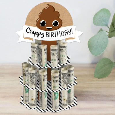 Oh Crap, You’re Old! - DIY Poop Birthday Party Money Holder Gift - Cash Cake