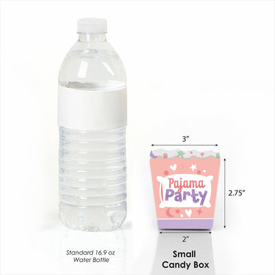 Pajama Slumber Party - Party Mini Favor Boxes - Girls Sleepover Birthday Party Treat Candy Boxes - Set of 12