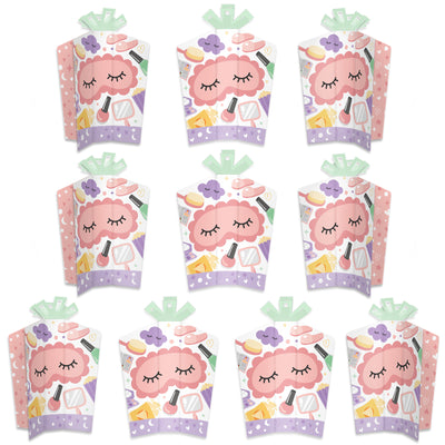 Pajama Slumber Party - Table Decorations - Girls Sleepover Birthday Party Fold and Flare Centerpieces - 10 Count