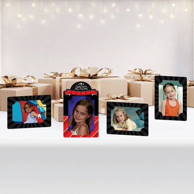 Red Carpet Hollywood - Movie Night Party 4x6 Picture Display - Paper Photo Frames - Set of 12