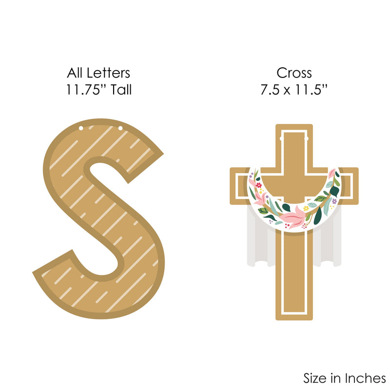 Religious Easter - Christian Holiday Party Decorations - He Is Risen - Outdoor Letter Banner