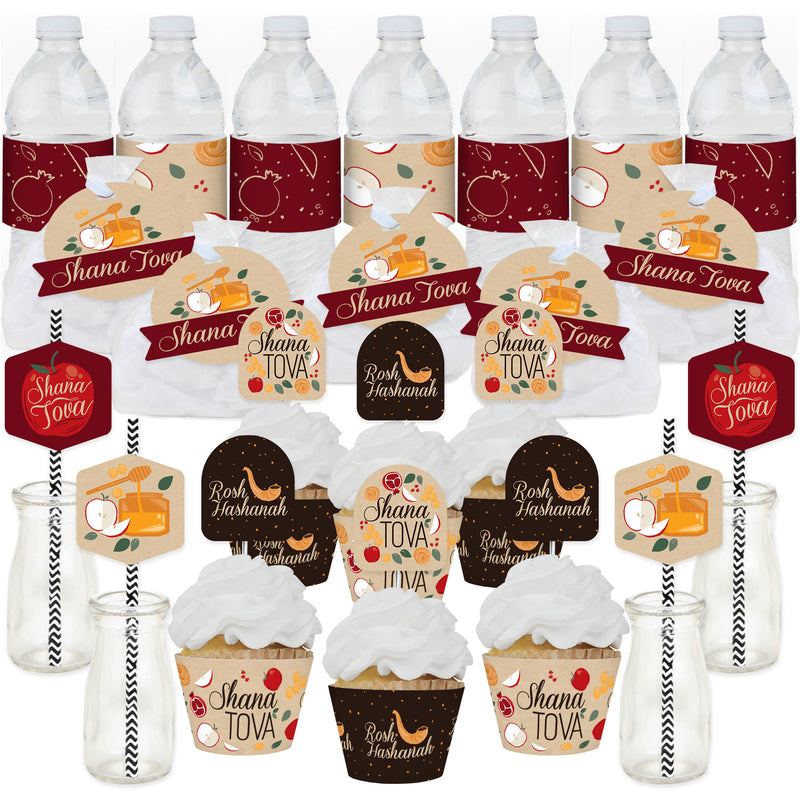 Rosh Hashanah - Jewish New Year Party Favors and Cupcake Kit - Fabulous Favor Party Pack - 100 Pieces