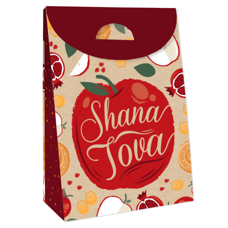 Rosh Hashanah - Jewish New Year Gift Favor Bags - Party Goodie Boxes - Set of 12