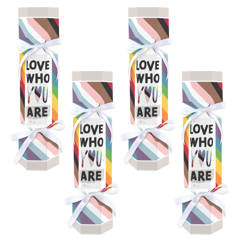 So Many Ways to Be Human - No Snap Pride Party Table Favors - DIY Cracker Boxes - Set of 12
