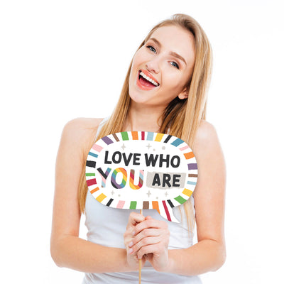 So Many Ways to Be Human - Pride Party Photo Booth Props Kit - 10 Piece