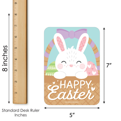 Spring Easter Bunny - Bingo Cards and Markers - Happy Easter Party Bingo Game - Set of 18