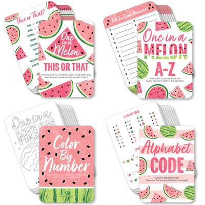 Sweet Watermelon - 4 Fruit Party Games - 10 Cards Each - Gamerific Bundle