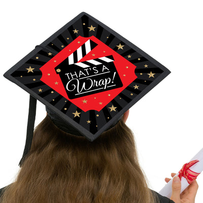 That’s a Wrap - Movie Graduation Cap Decorations Kit - Grad Cap Cover