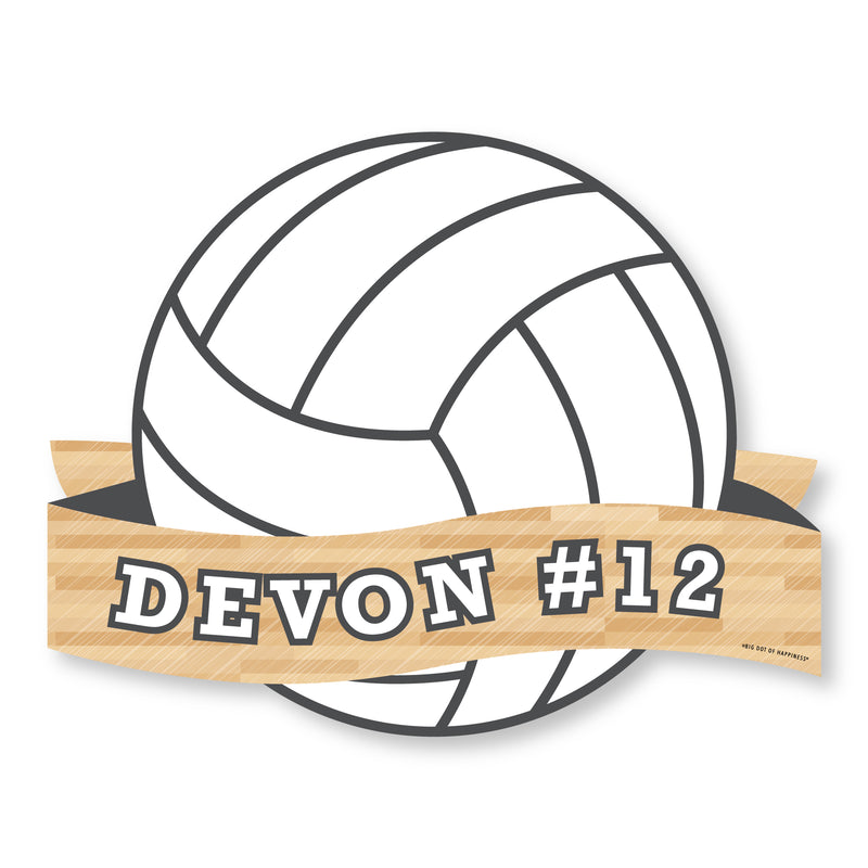 Volleyball School Spirit - Personalized Senior Night or Graduation Party Wall Decoration - Involvement Sign