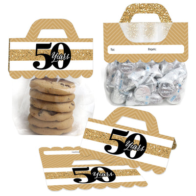 We Still Do - 50th Wedding Anniversary - DIY Anniversary Party Clear Goodie Favor Bag Labels - Candy Bags with Toppers - Set of 24