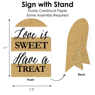 We Still Do - 50th Wedding Anniversary - DIY Anniversary Party Love is Sweet Signs - Snack Bar Decorations Kit - 50 Pieces