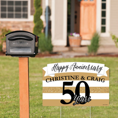 We Still Do - 50th Wedding Anniversary - Anniversary Party Yard Sign Lawn Decorations - Personalized Happy Anniversary 50 Years Party Yardy Sign