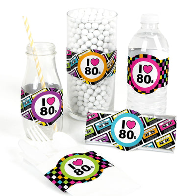 80's Retro - DIY Party Supplies - Totally 1980s Party DIY Party Favors & Decorations - Set of 15