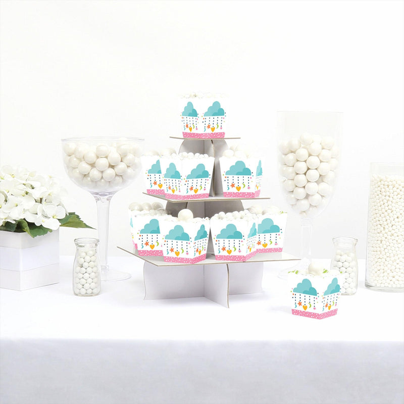 Colorful Baby Shower - Party Mini Favor Boxes - Gender Neutral Party Treat Candy Boxes - Set of 12
