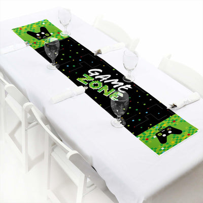 Game Zone - Petite Pixel Video Game Party Paper Table Runner - 12" x 60"