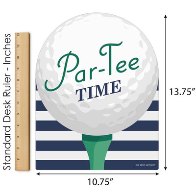 Par-Tee Time - Golf - Outdoor Lawn Sign - Birthday or Retirement Party Yard Sign - 1 Piece