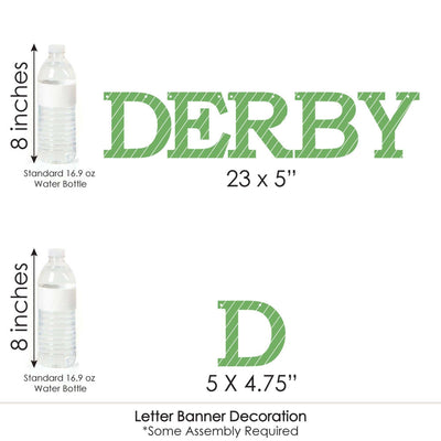 Kentucky Horse Derby - Horse Race Party Letter Banner Decoration - 36 Banner Cutouts and Talk Derby To Me Banner Letters