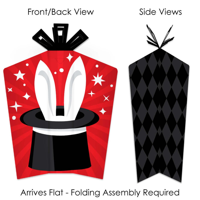 Ta-Da, Magic Show - Table Decorations - Magical Birthday Party Fold and Flare Centerpieces - 10 Count