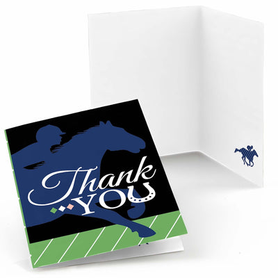 Kentucky Horse Derby - Horse Race Party Thank You Cards - 8 ct
