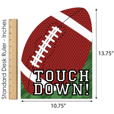 End Zone - Football - Outdoor Lawn Sign - Baby Shower or Birthday Party Yard Sign - 1 Piece