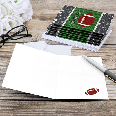 End Zone - Football - Party Thank You Cards - 8 ct