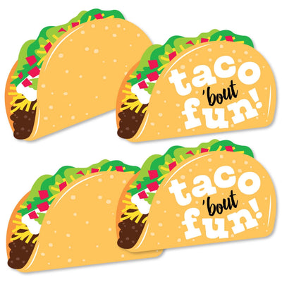 Taco 'Bout Fun - Decorations DIY Mexican Fiesta Essentials - Set of 20