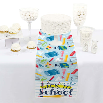 Back to School - Petite First Day of School Classroom Decorations Paper Table Runner - 12 x 60 inches