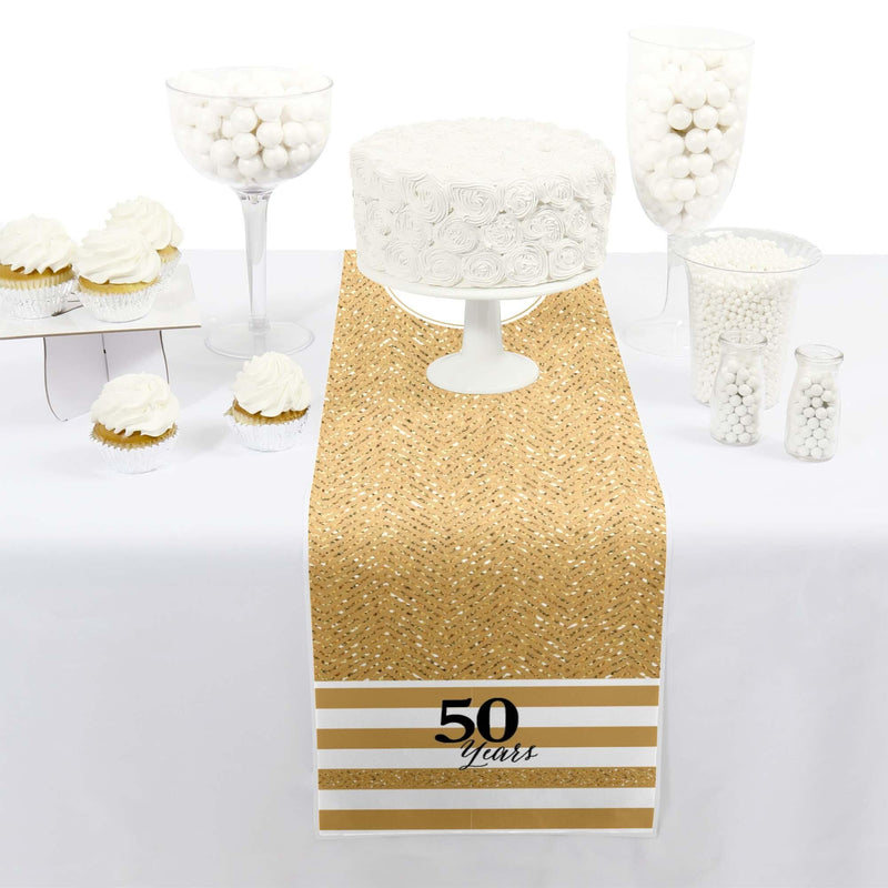 We Still Do - 50th Wedding Anniversary - Petite Wedding Anniversary Party Paper Table Runner - 12" x 60"