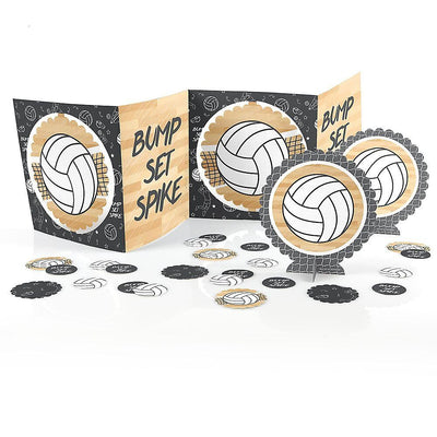 Bump, Set, Spike - Volleyball - Baby Shower or Birthday Party Centerpiece and Table Decoration Kit