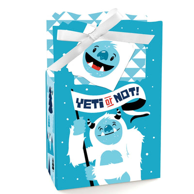 Yeti to Party - Abominable Snowman Party or Birthday Party Favor Boxes - Set of 12