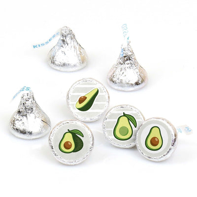 Hello Avocado - Fiesta Party Round Candy Sticker Favors - Labels Fit Hershey's Kisses - 108 ct