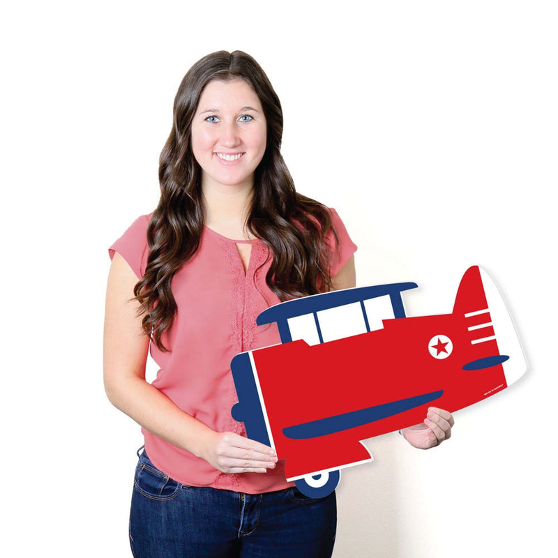 Taking Flight - Airplane - Airplane Guest Book Sign - Vintage Plane Baby Shower or Birthday Party Guestbook Alternative - Signature Mat