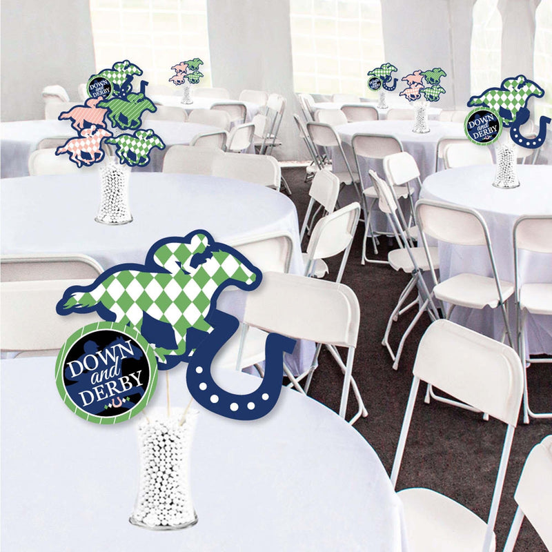Kentucky Horse Derby - Horse Race Party Centerpiece Sticks - Showstopper Table Toppers - 35 Pieces