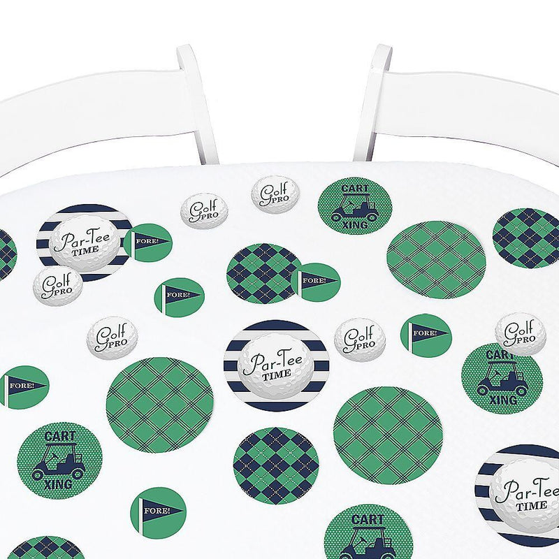 Par-Tee Time - Golf - Birthday or Retirement Party Table Confetti - 27 Piece