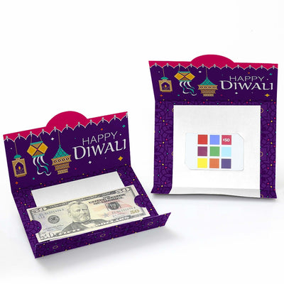 Happy Diwali - Festival of Lights Party Money And Gift Card Holders - Set of 8