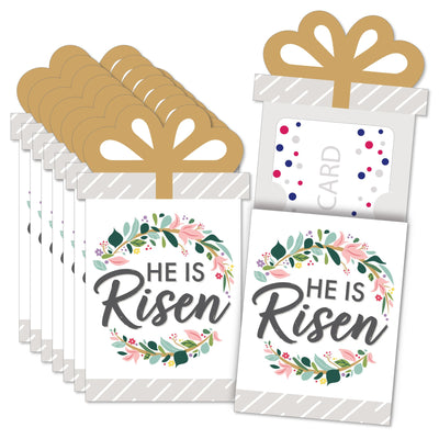 Religious Easter - Christian Holiday Party Money and Gift Card Sleeves - Nifty Gifty Card Holders - Set of 8